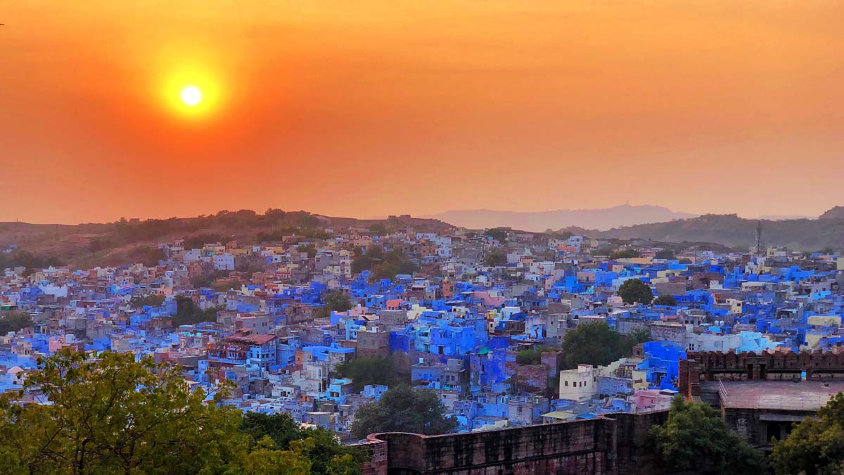 Blue City Jodhpur Houses Winding Alleys