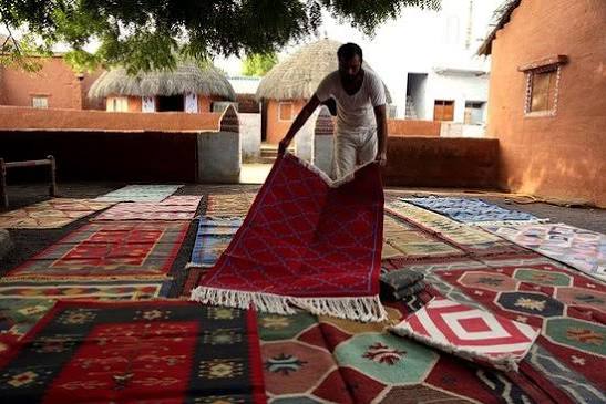 Salawas Village Handloom Durry Weaving Jodhpur